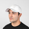 WHITE AND BROWN BASEBALL CAP