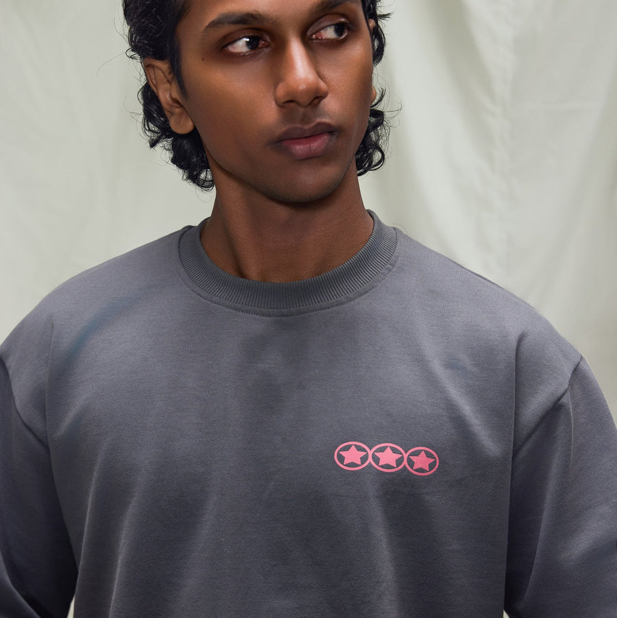 LIES IN POWER T-SHIRT IN GREY