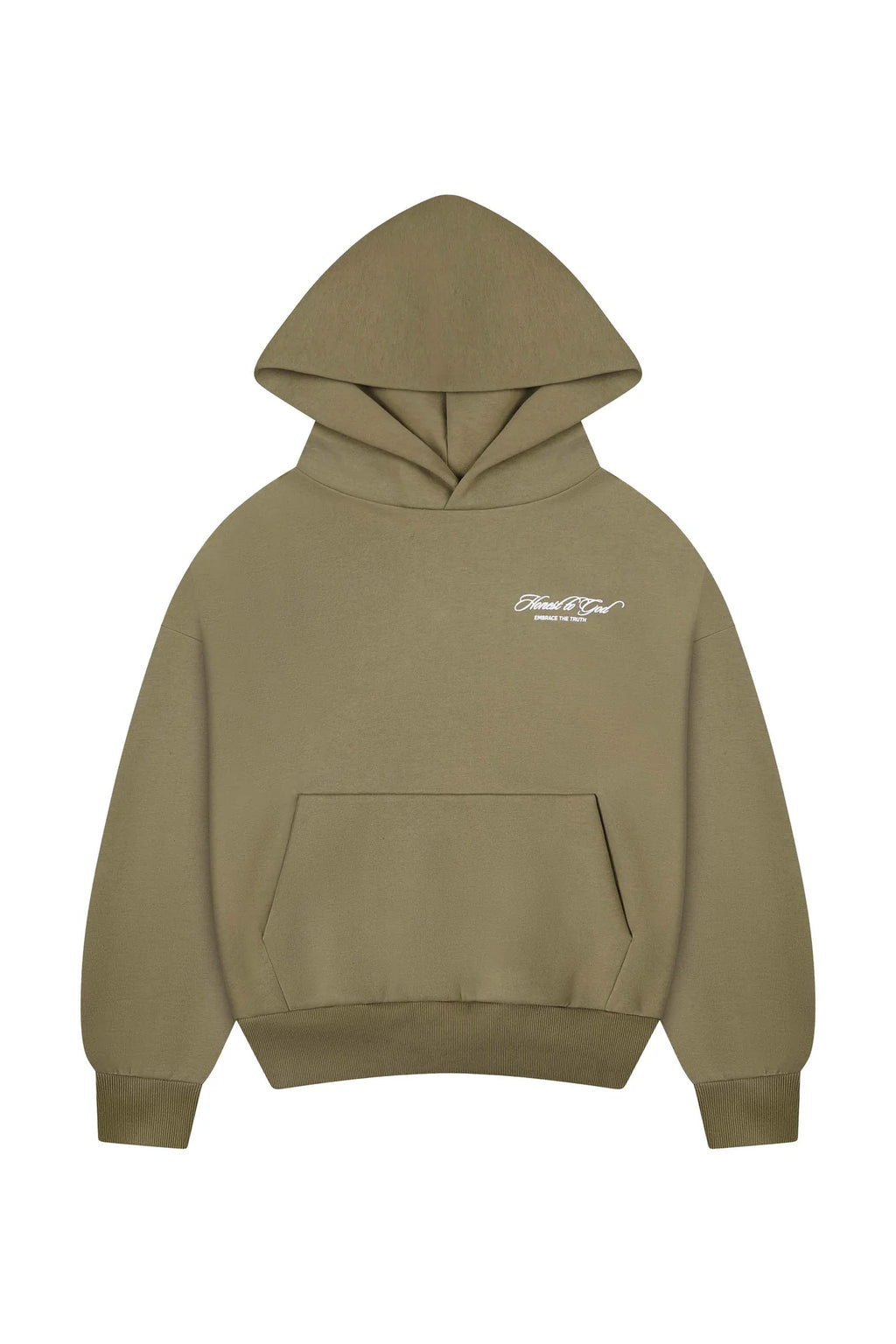 DARK TAN BOX FIT HOODIE