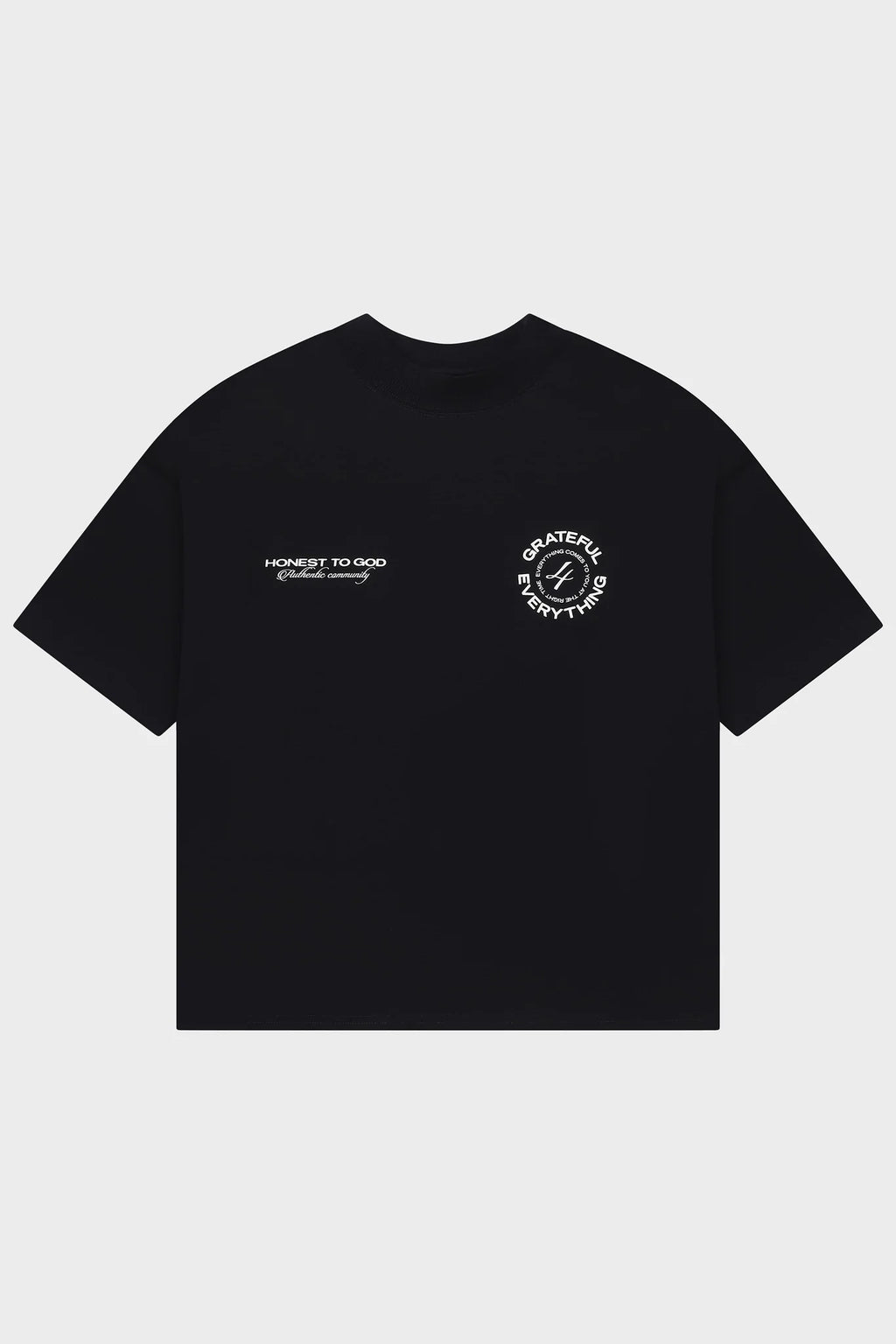 GRATEFUL BOX FIT TEE - BLACK