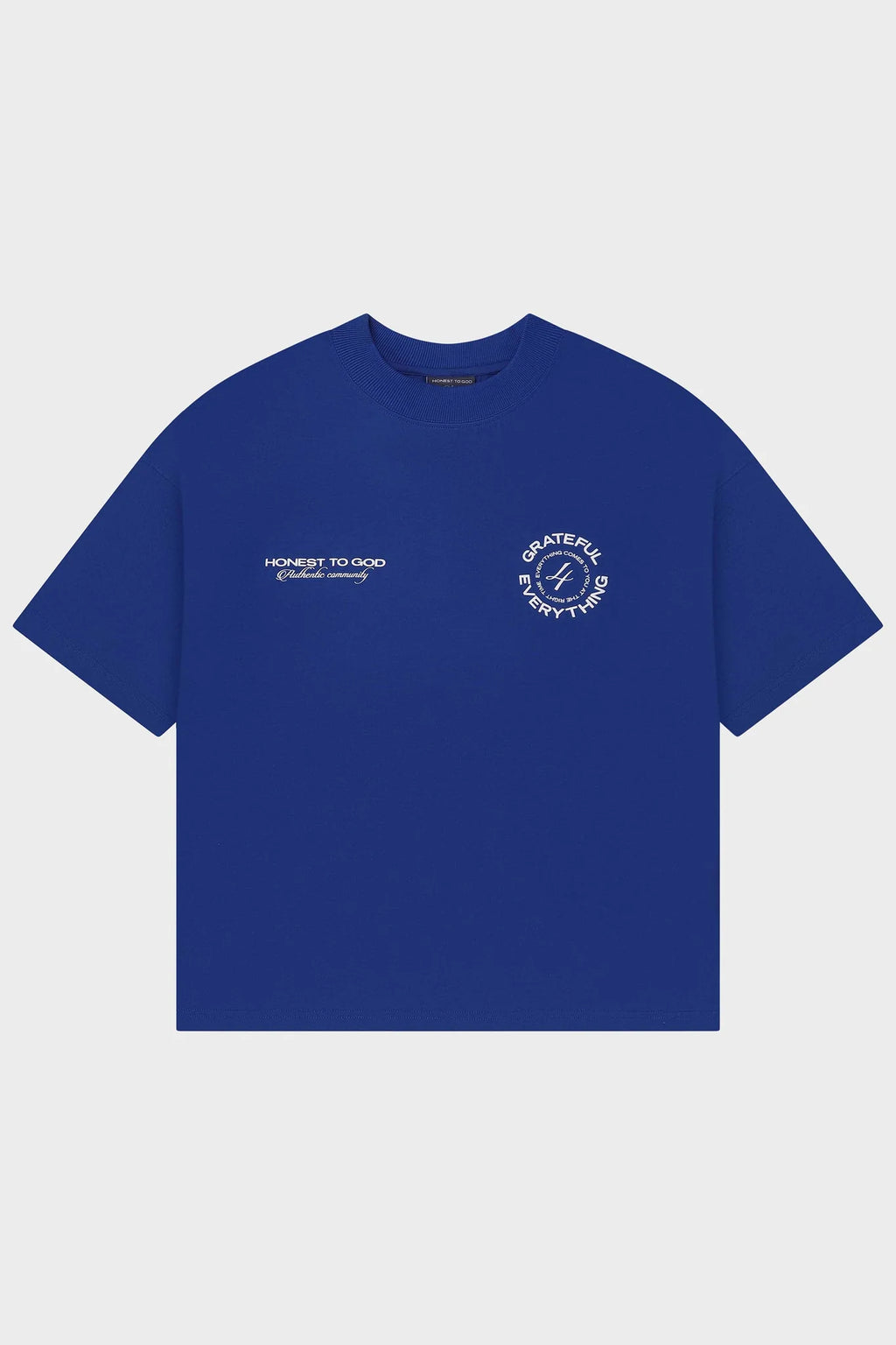 GRATEFUL BOX FIT TEE - BLUE