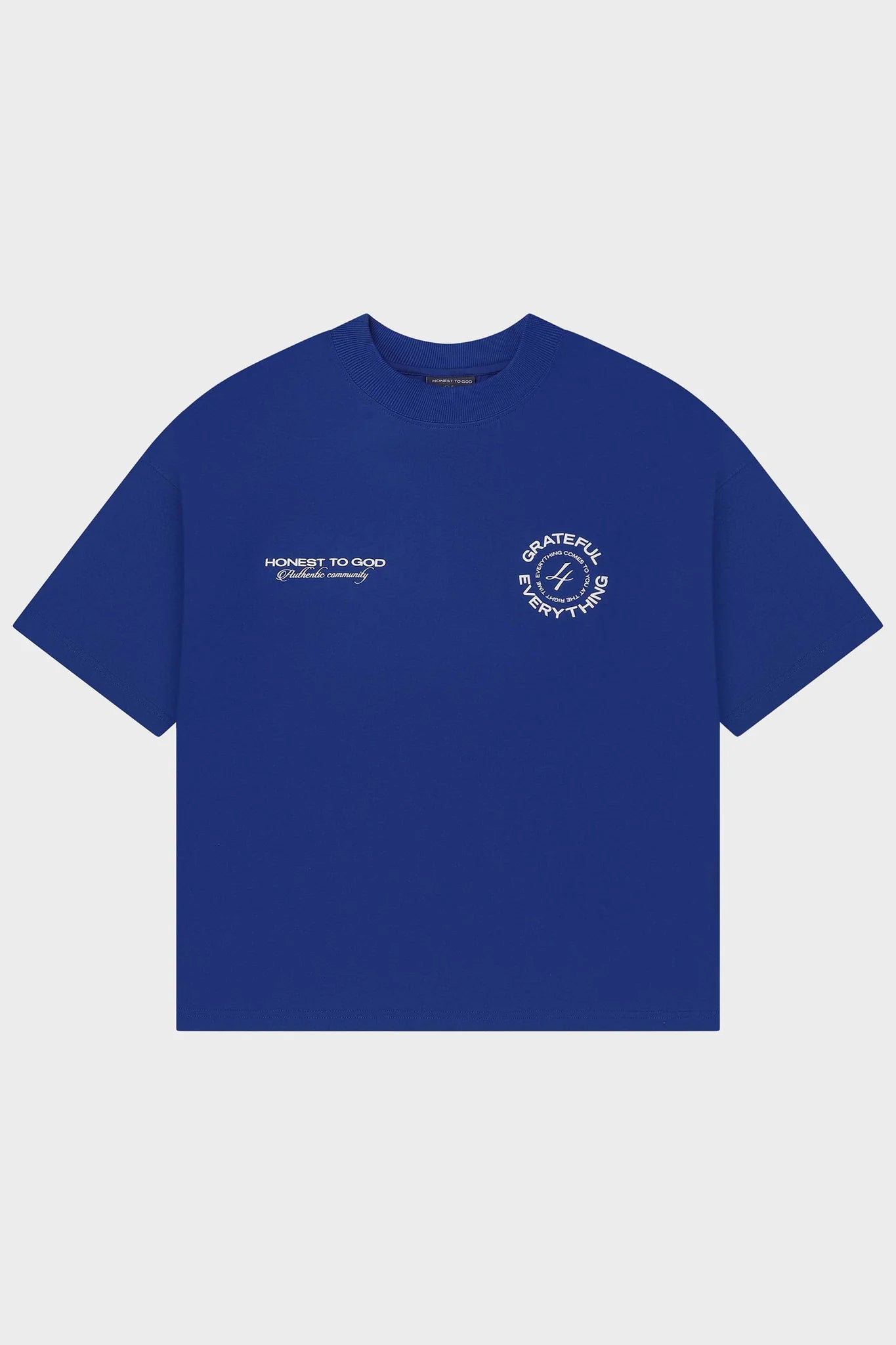 GRATEFUL BOX FIT TEE - BLUE