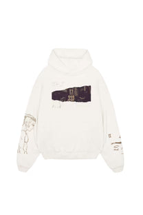 XXX TENTACION DESIGNED OVERSIZED HOODIE - WHITE