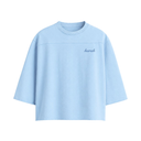 OVERSIZED BOXY RUGGED T-SHIRT - BLUE HARAH