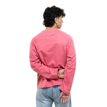 RAGLAN CROPPED TEE - MUTED ROSE PINK