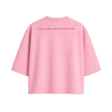 OVERSIZED BOXY RUGGED T-SHIRT - PINK