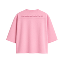 OVERSIZED BOXY RUGGED T-SHIRT - PINK HARAH