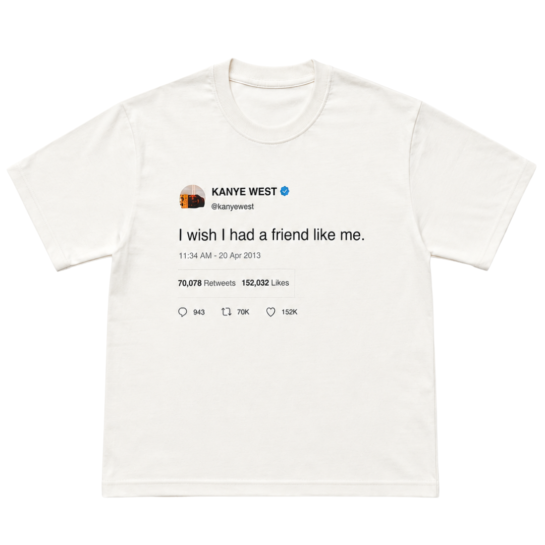 KANYE WEST TWEET BOXY FIT TEE
