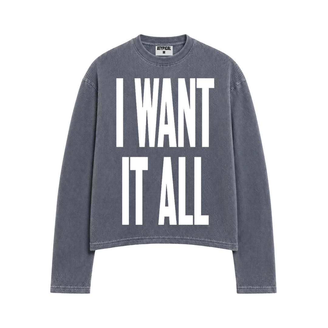 WANT IT ALL WASHED WAFFLE