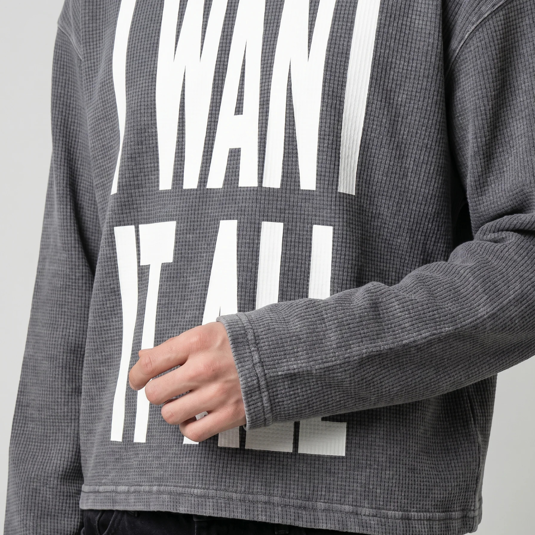 WANT IT ALL WASHED WAFFLE