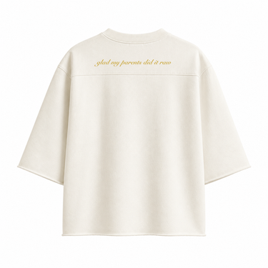 OVERSIZED BOXY RUGGED T-SHIRT - BEIGE