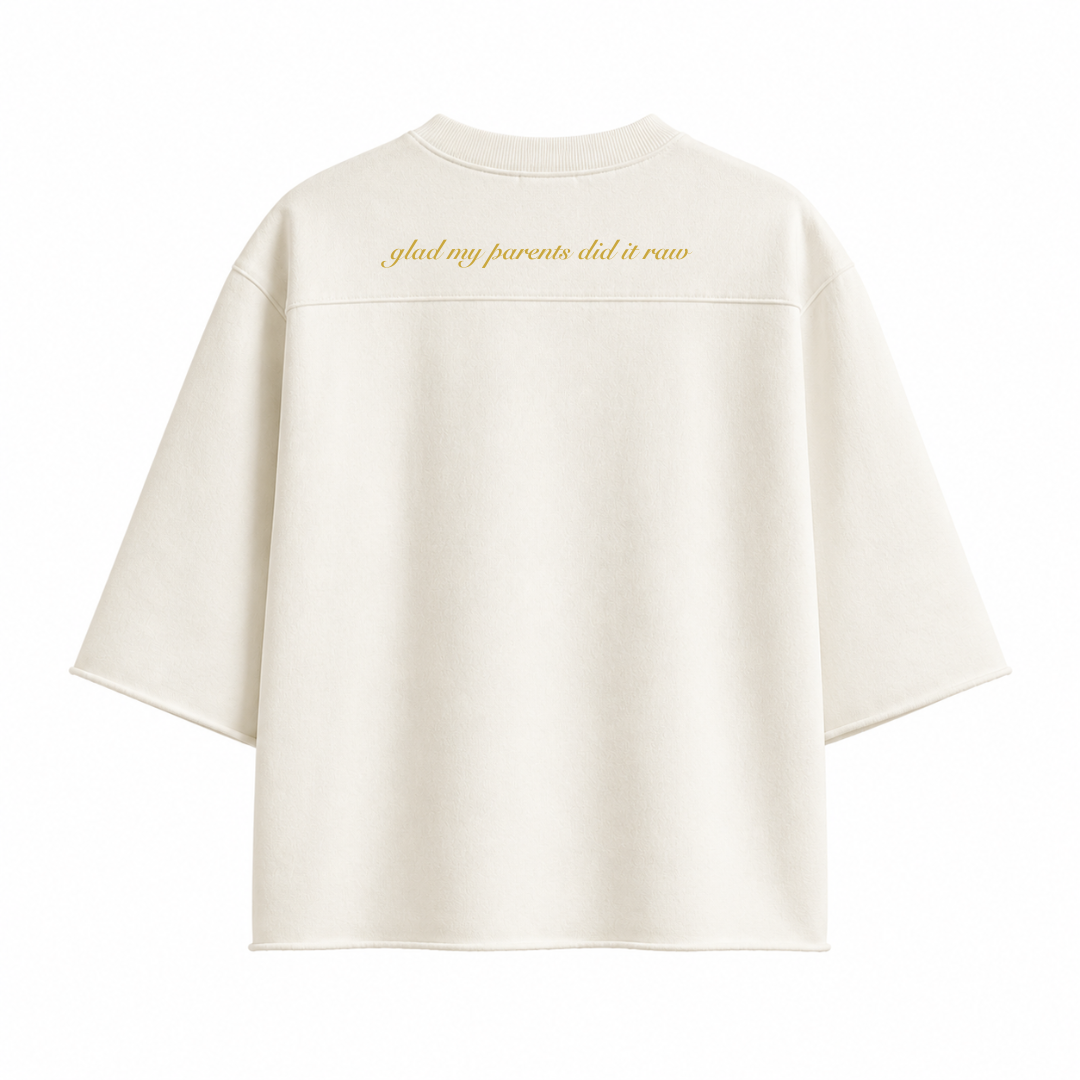 OVERSIZED BOXY RUGGED T-SHIRT - BEIGE