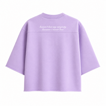 OVERSIZED BOXY RUGGED T-SHIRT - LAVENDER