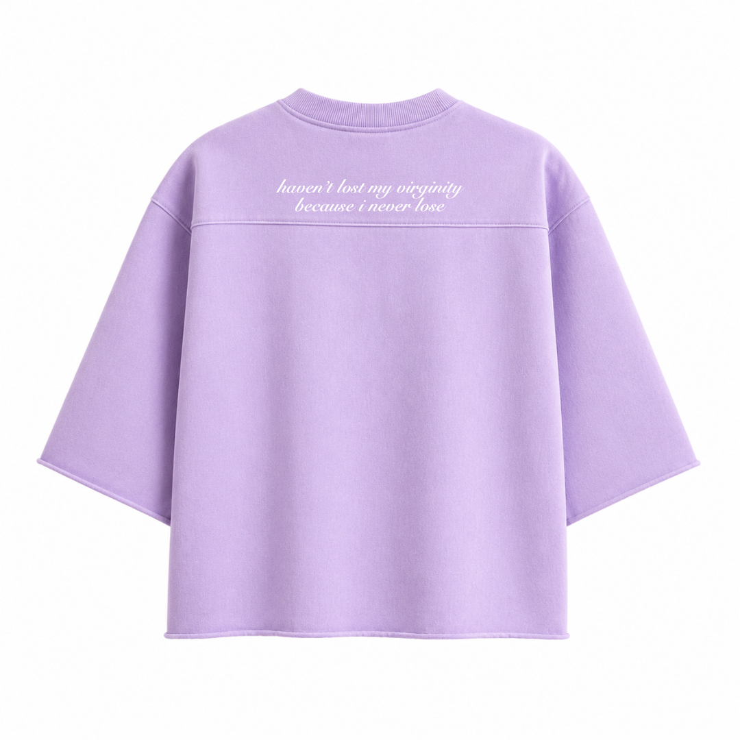 OVERSIZED BOXY RUGGED T-SHIRT - LAVENDER