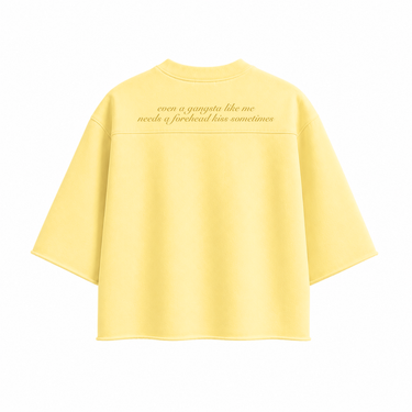 OVERSIZED BOXY RUGGED T-SHIRT - YELLOW