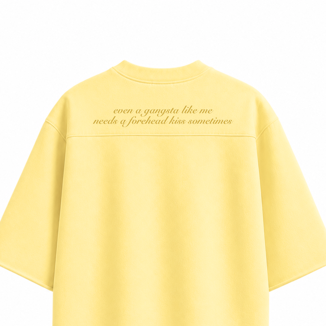 OVERSIZED BOXY RUGGED T-SHIRT - YELLOW