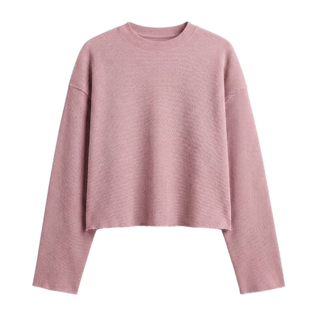 DUSTY ROSE ESSENTIAL WAFFLE