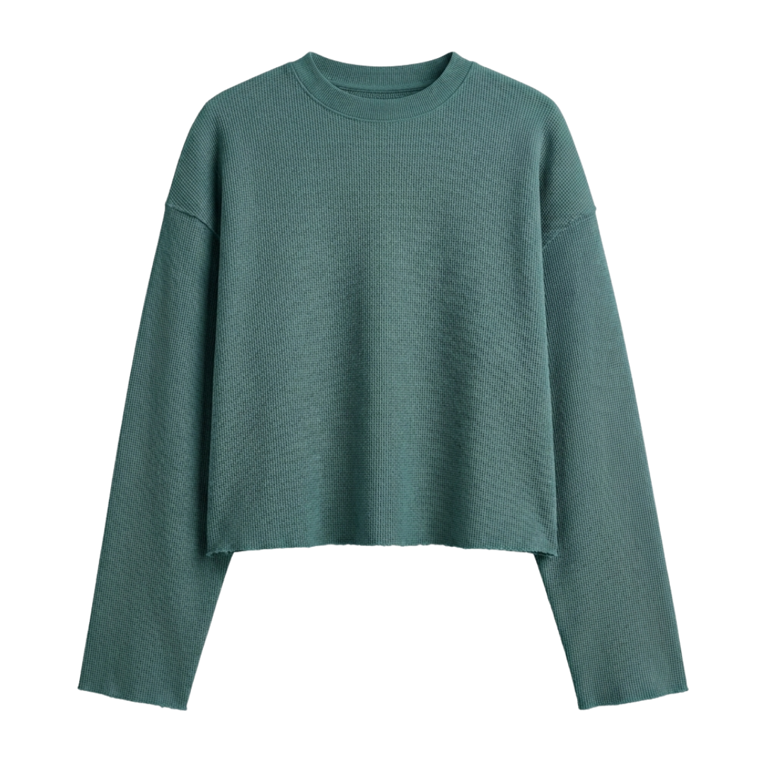 OCEAN TEAL ESSENTIAL WAFFLE