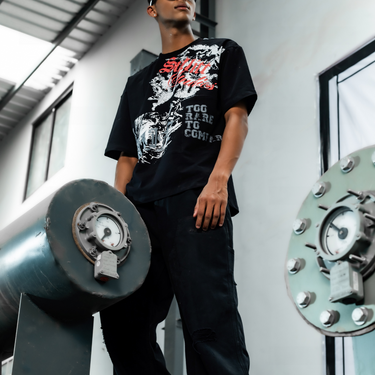 ANGEL GREY PATCH TEE