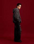 POLAR FLEECE HOODIE - VINTAGE GRAY