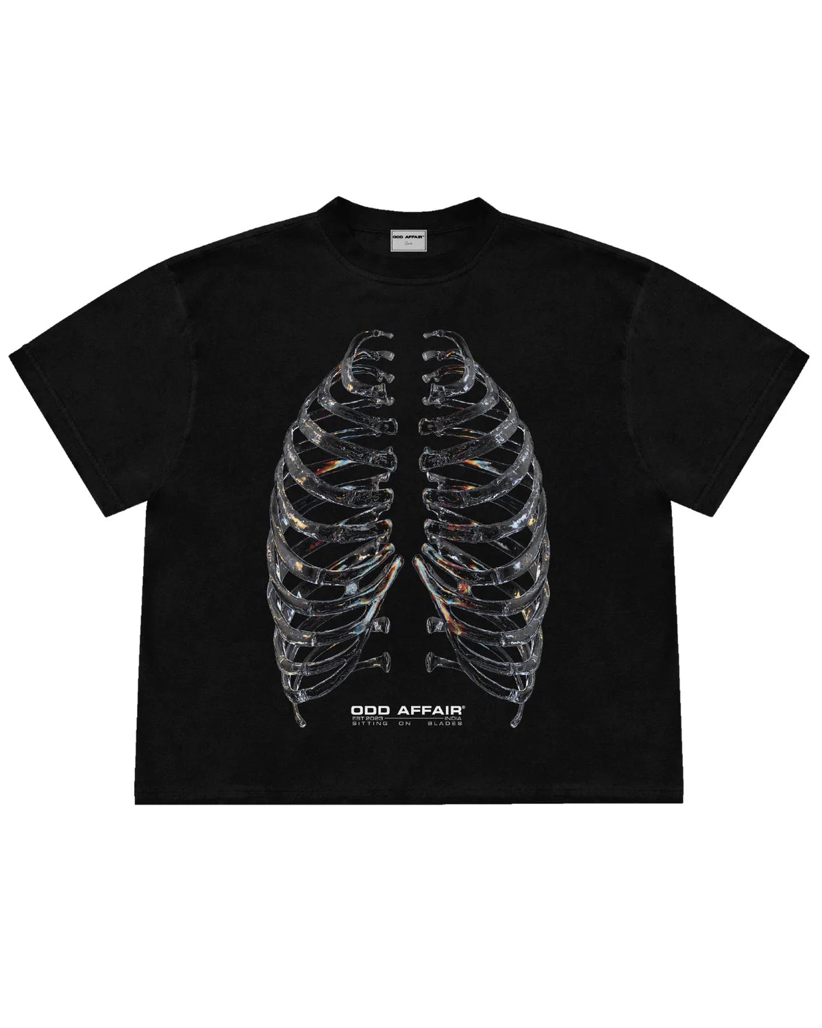 SITTING ON BLADES T-SHIRT