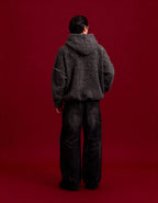 POLAR FLEECE HOODIE - VINTAGE GRAY