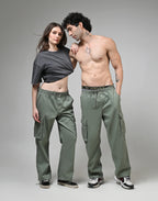 OLIVE CARGO PANTS