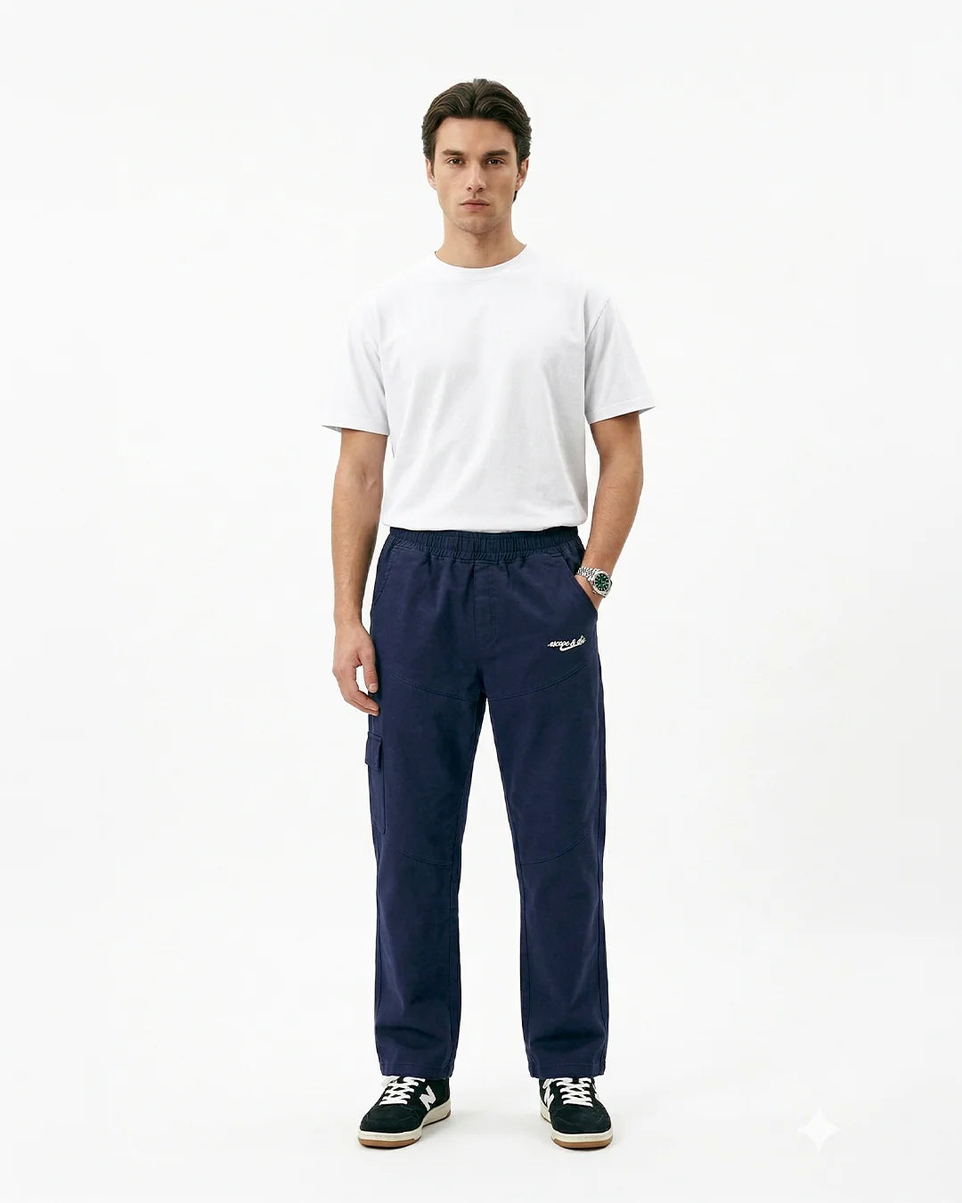 LAST ESCAPE SWEATPANTS (NAVY BLUE)