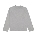 RAGLAN CROPPED TEE - MELANGE CREY DRIP STUDIOS