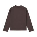 RAGLAN CROPPED TEE - COFFEE BROWN DRIP STUDIOS