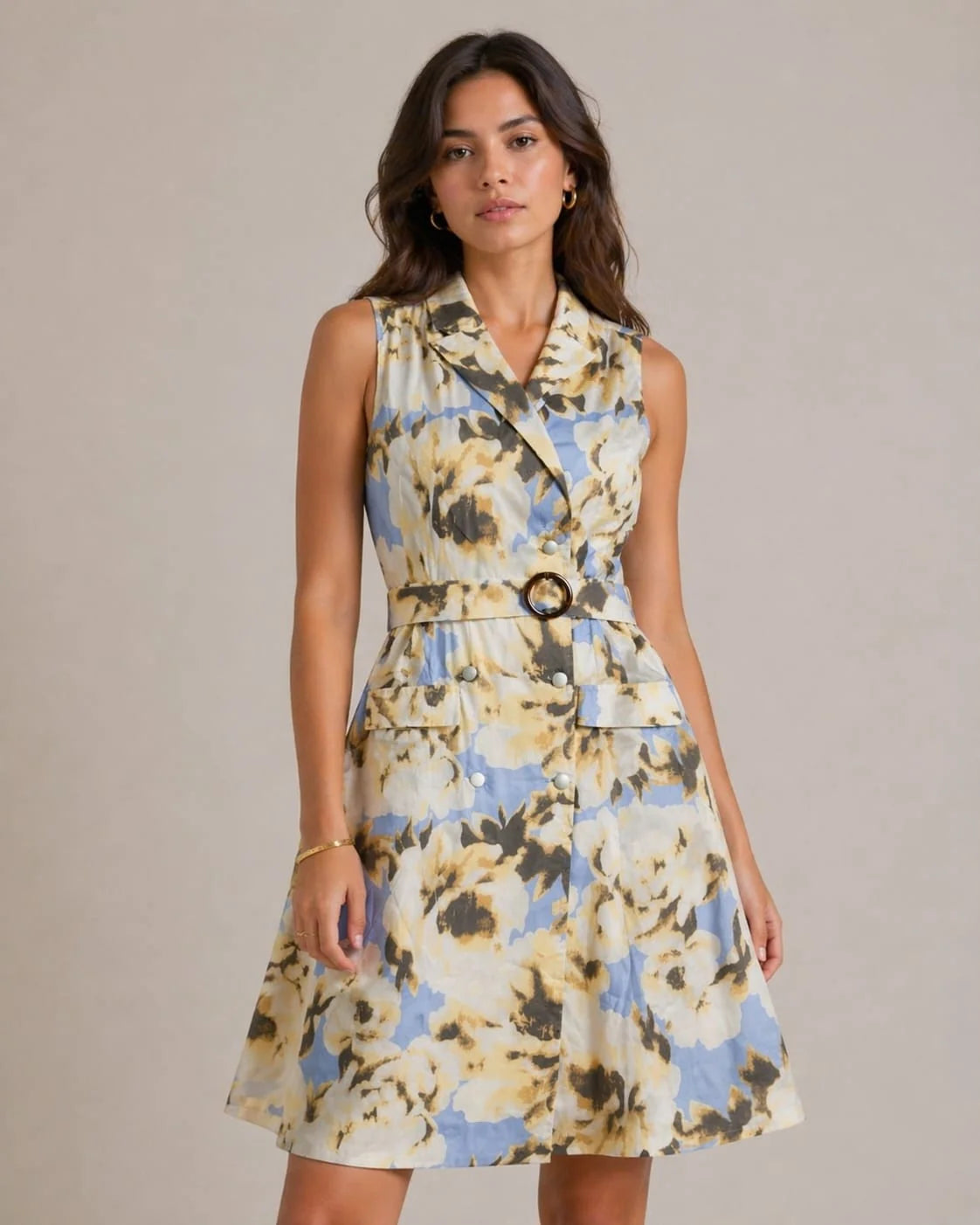 FLORAL BELTED DRESS-thumbmail-2