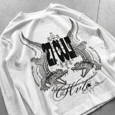 27 CULT WAFFLE KNIT TEE