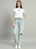 WHITE SIGNATURE SHORT TEE