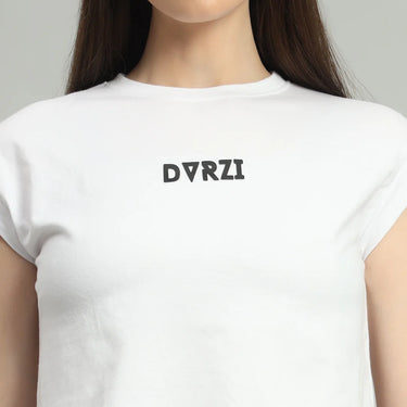WHITE SIGNATURE SHORT TEE