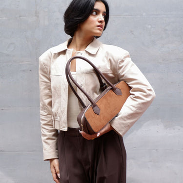 THE BAGUETTE - SUEDE BROWN