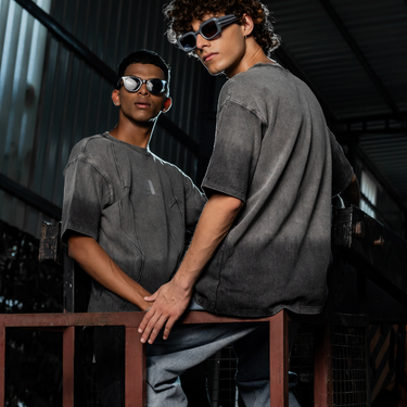 GREY THREADBARE TEE