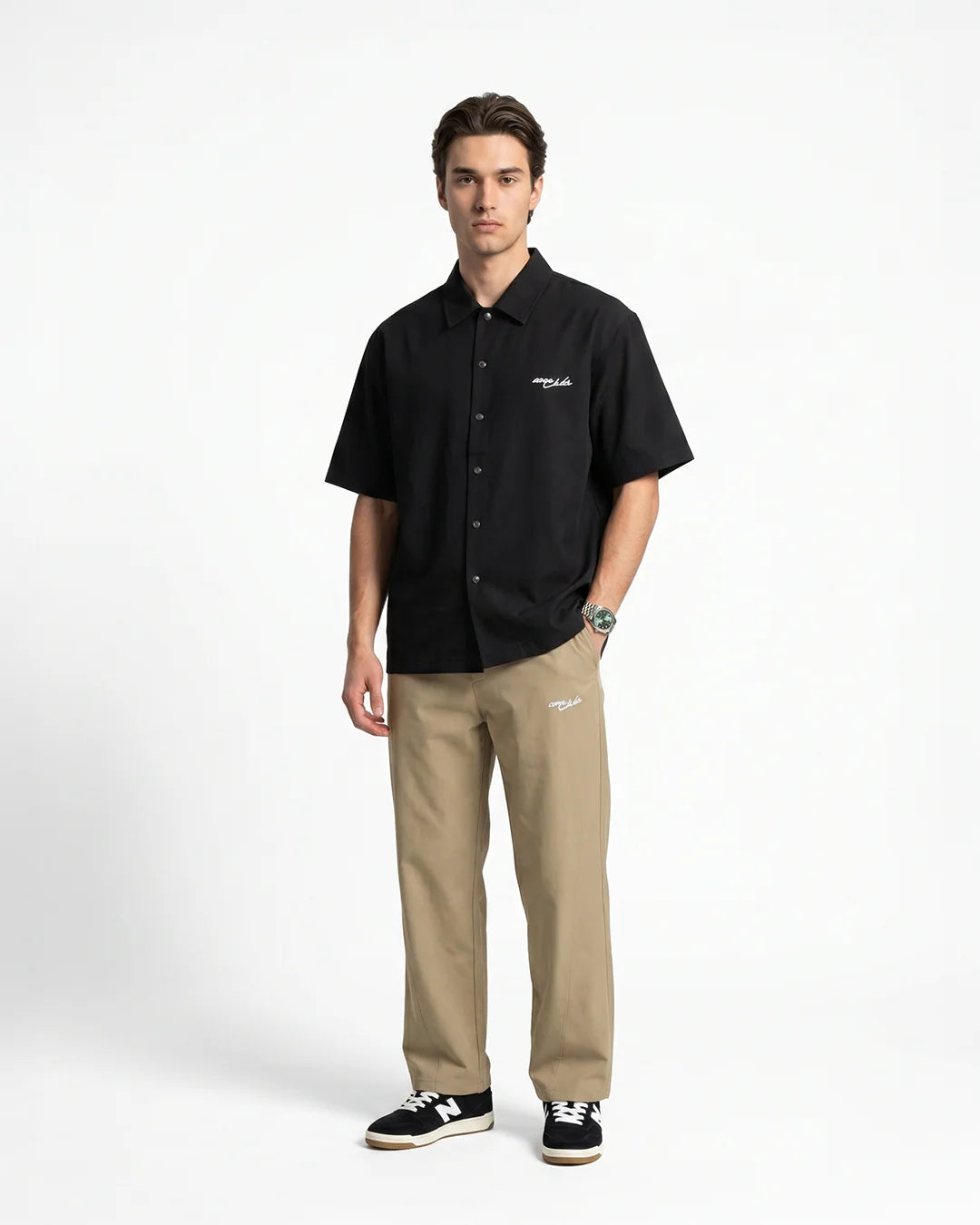 MIDNIGHT BLOOM LINEN SHIRT