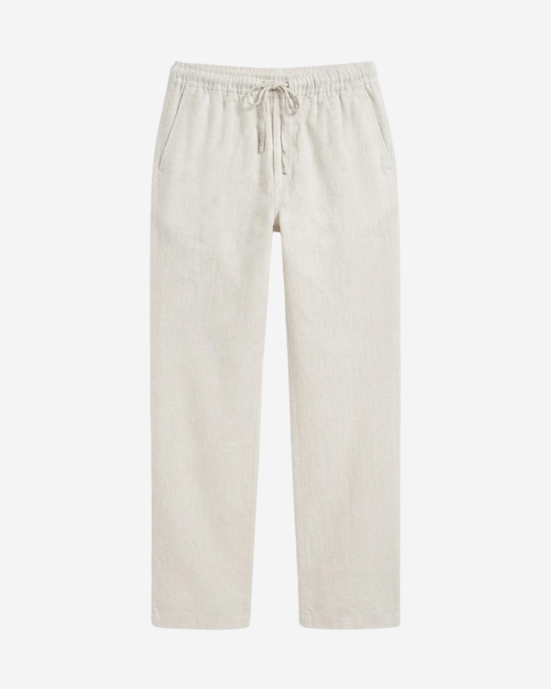 SAND BEIGE PULL ON LINEN PANTS