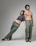 OLIVE CARGO PANTS