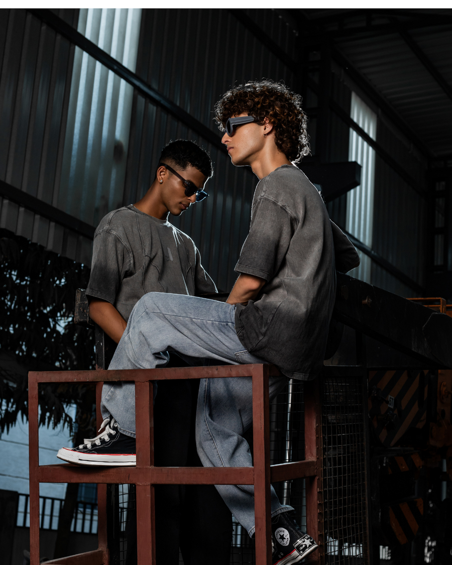 GREY THREADBARE TEE