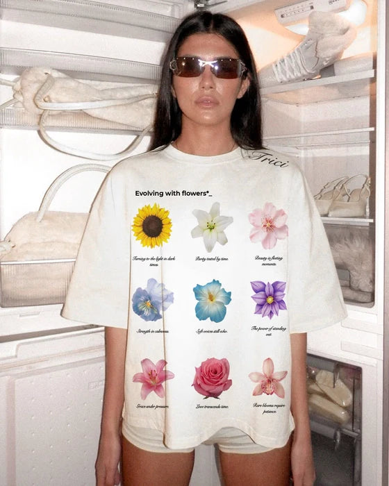 FLR TEE (WHITE)
