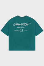 TEAL LUTYENS BOX FIT TEE