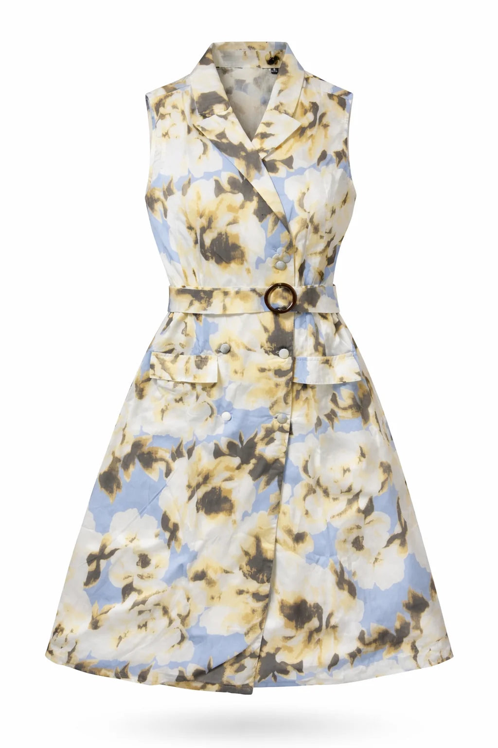 FLORAL BELTED DRESS-thumbmail-1