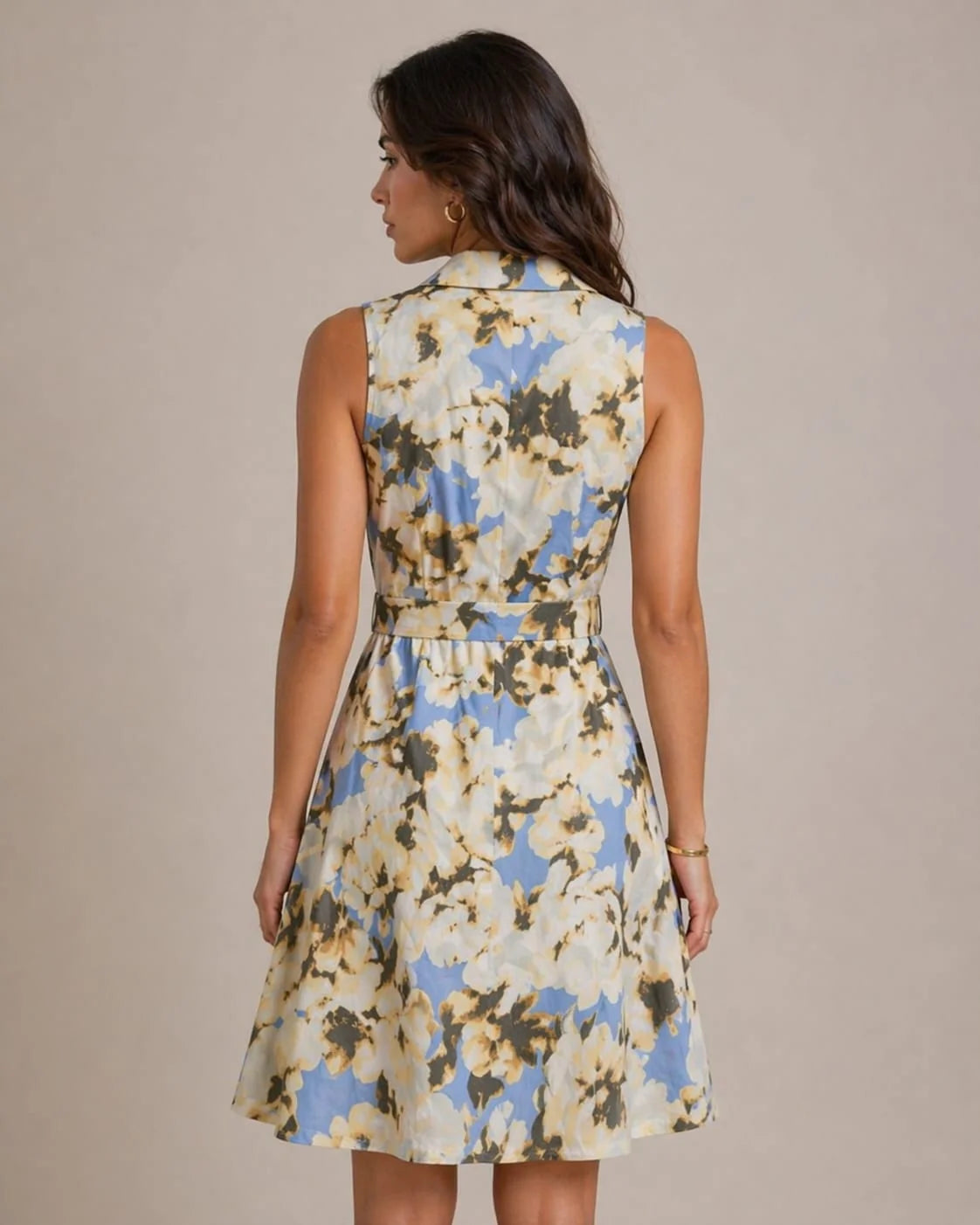 FLORAL BELTED DRESS-thumbmail-3