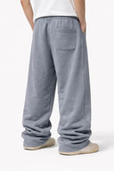 CLOUD GREY WIDE LEG BAGGY SWEATPANTS THEFITCHECK