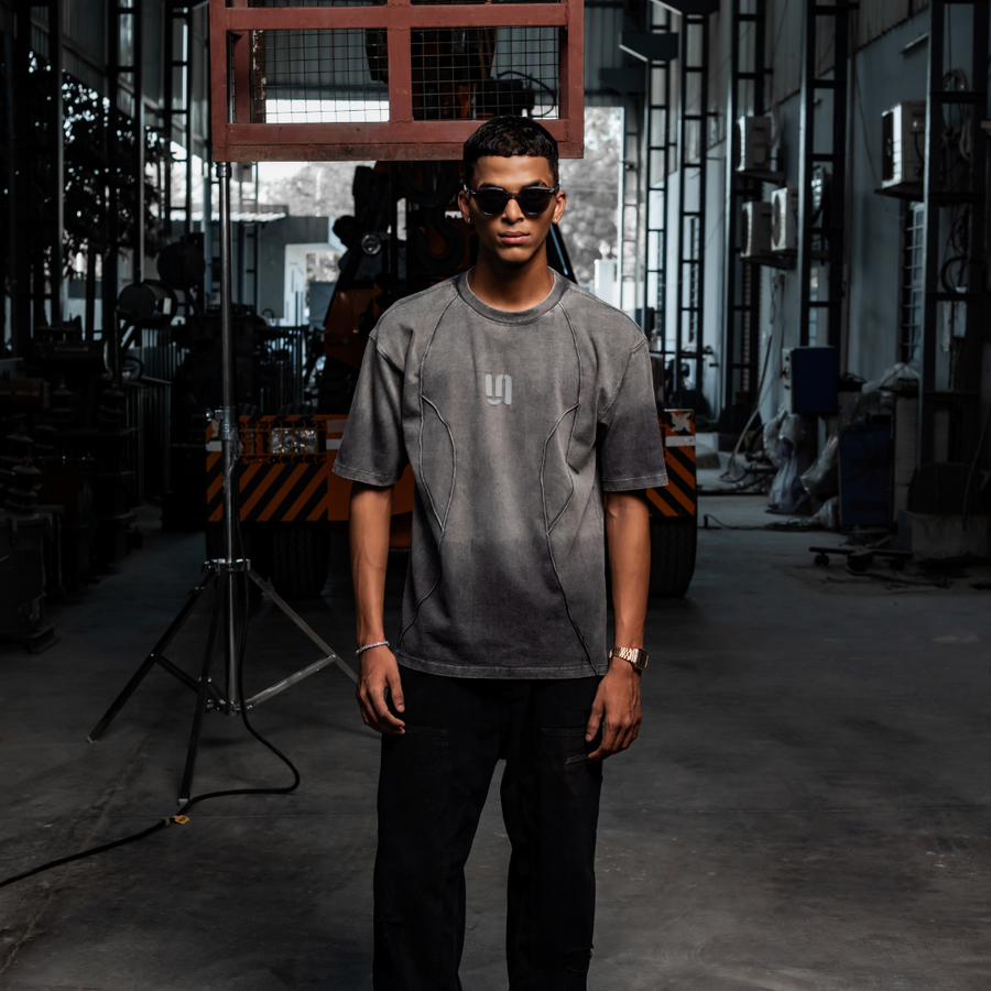 GREY THREADBARE TEE