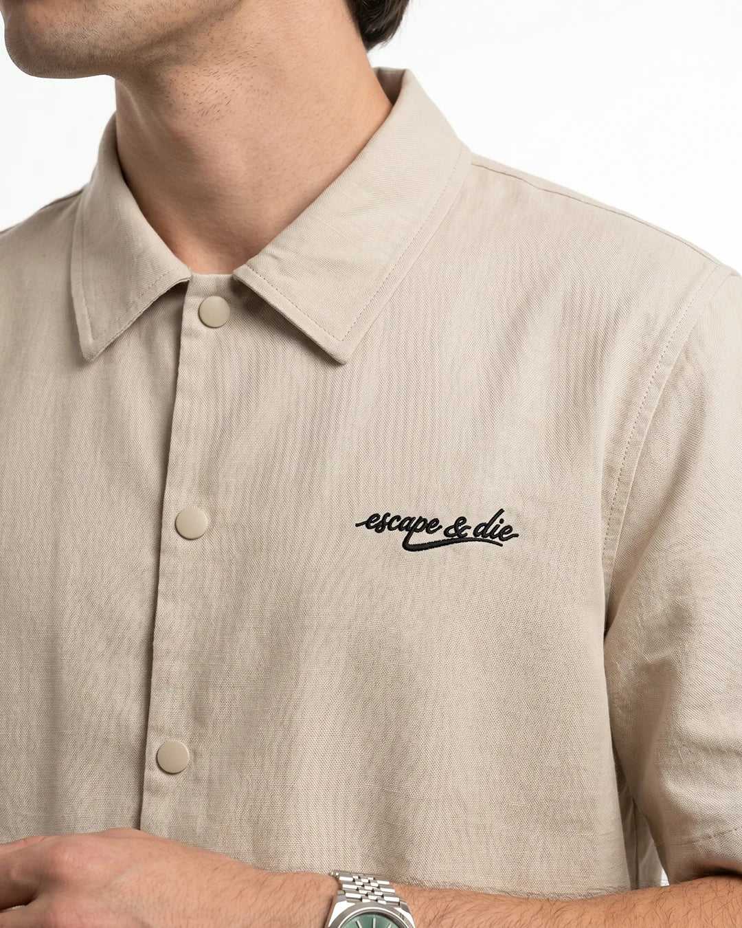 PURE ESCAPE LINEN SHIRT (BEIGE)