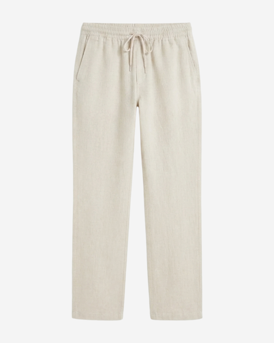 VINTAGE OFF-WHITE PULL ON LINEN PANTS