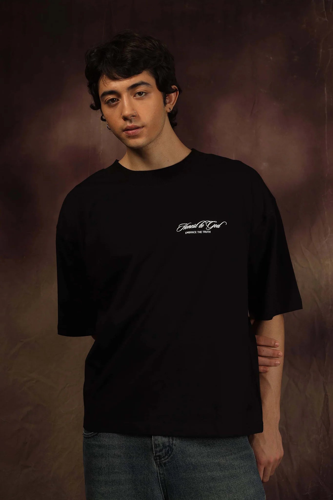 BLACK LUTYENS BOX FIT TEE