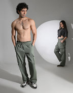 OLIVE CARGO PANTS